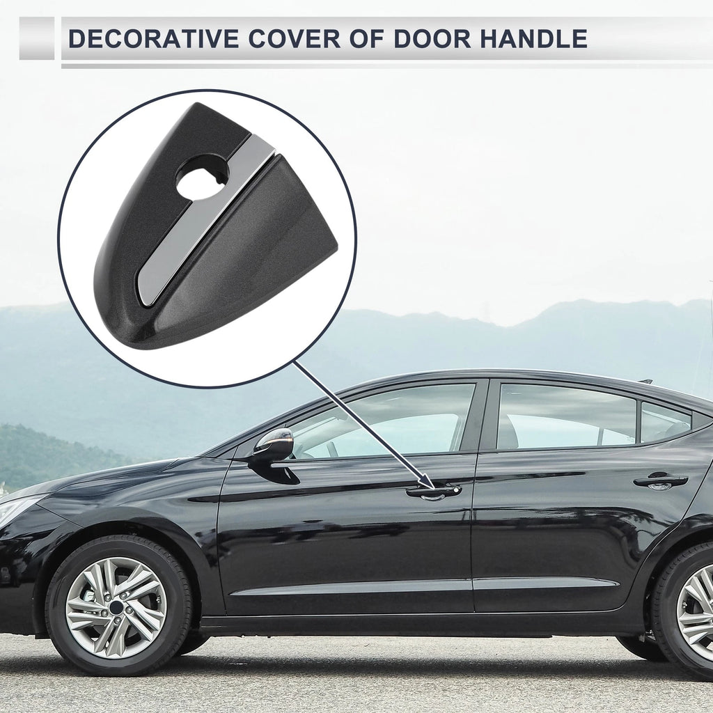 Front Left Door Handle Lock Cylinder Cover for Toyota Corolla (2014–2018) Gray