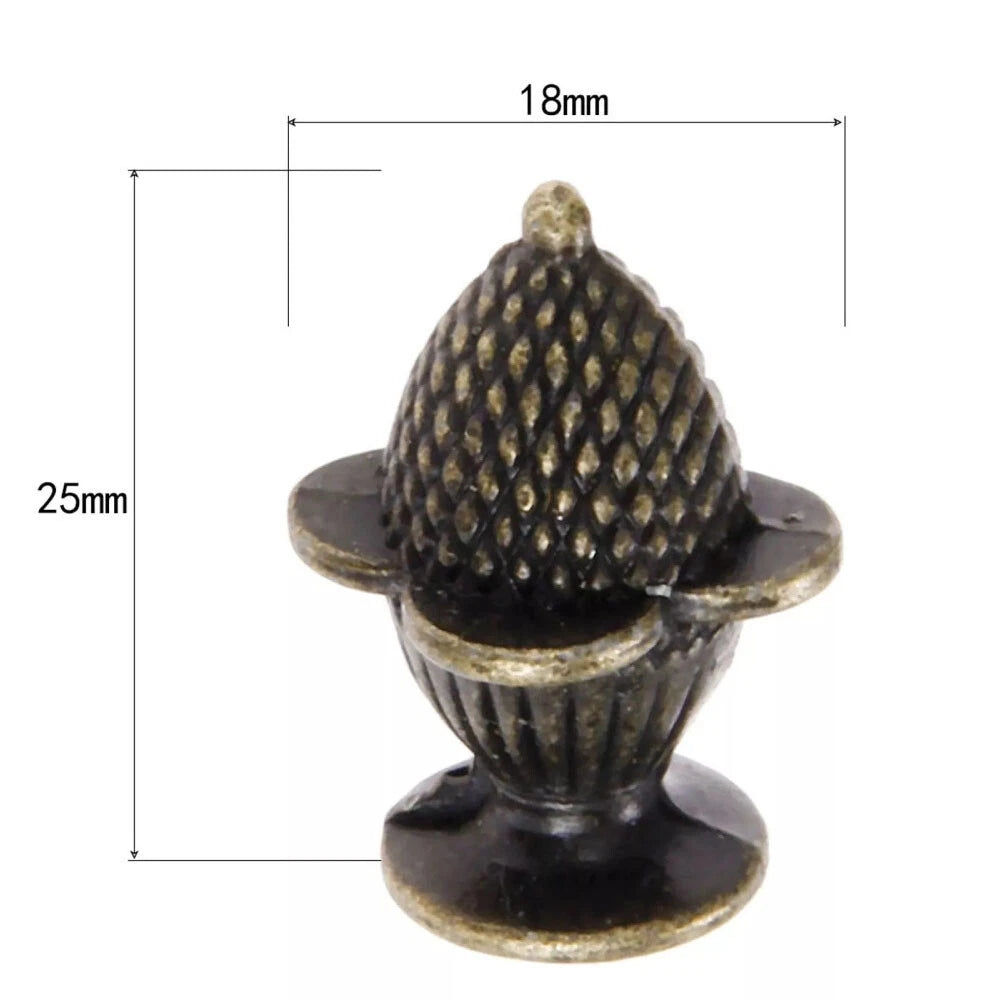 Set of 4 Strawberry Shape Drawer Pull Knobs for Cabinet Hardware