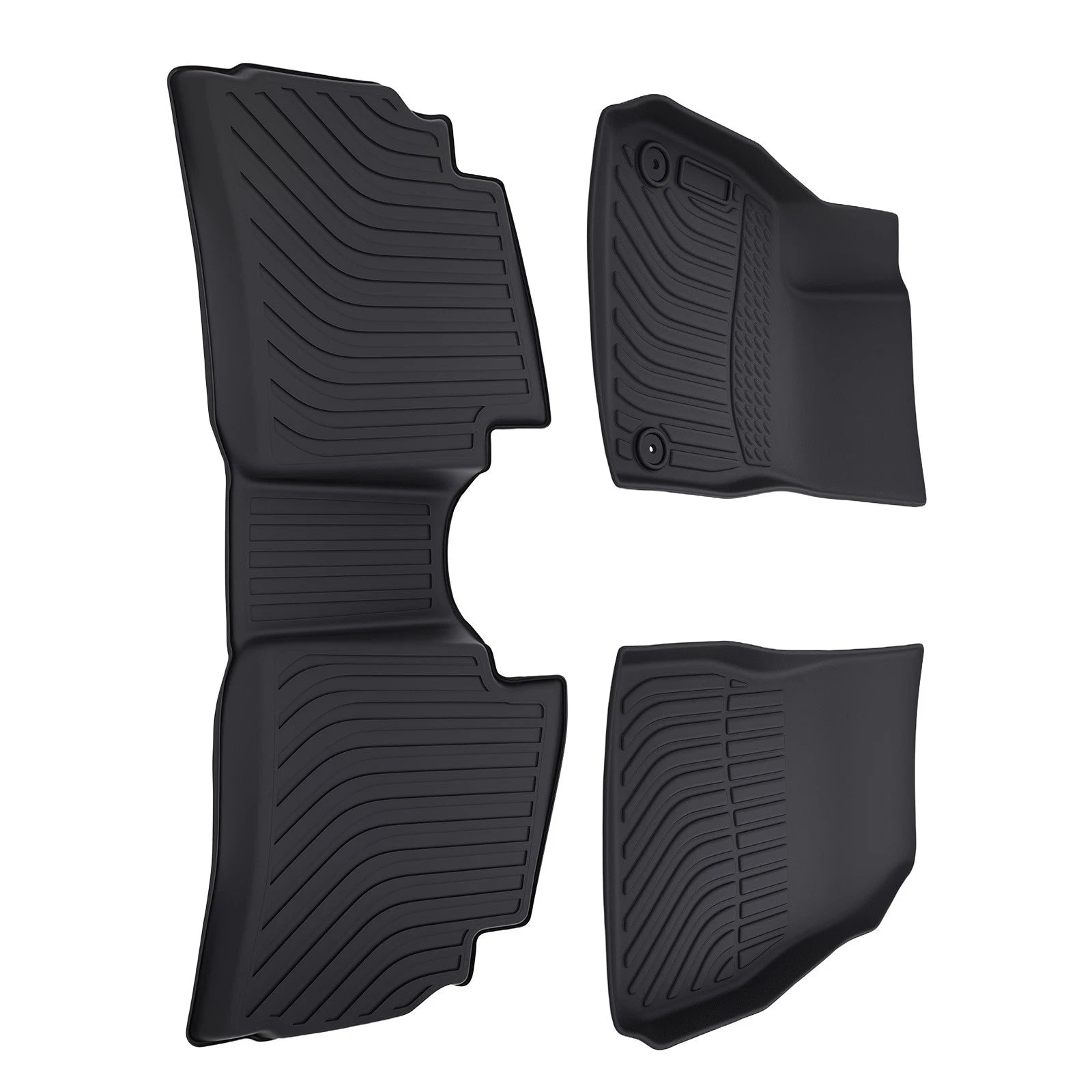 Set of 4 Black TPE Floor Mats for Chevrolet Malibu (2016–2023) Waterproof