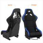 J2 Engineering Fixed Position Bucket Racing Seat w/Sliders for Universal (2010–2023)
