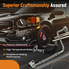 4X Turbo Oil Coolant Hose Lines for BMW X1 X3 Z4 (E84 E89)
