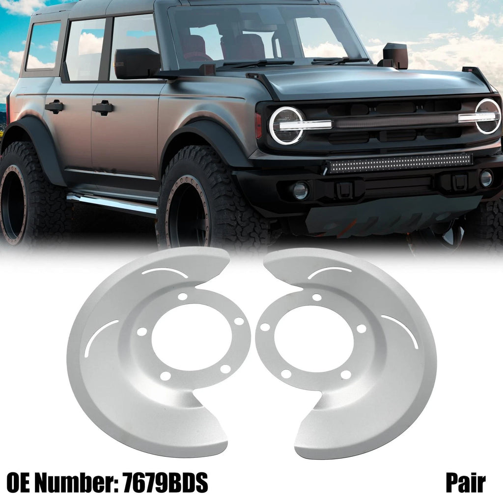 Pair Front Disc Brake Dust Shields for Ford F-150 (1976–1979) 7679BDS