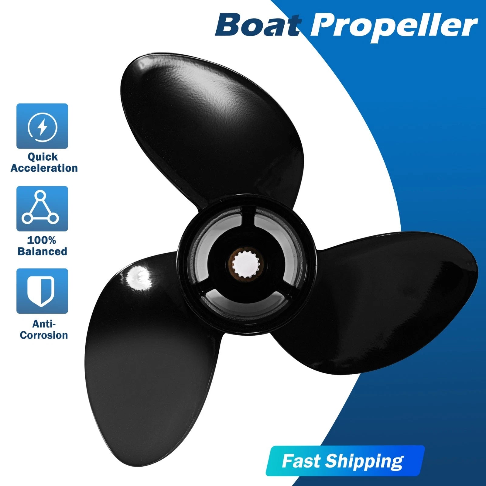 16 x 21.5 Aluminum Boat Prop for Suzuki 150-300HP (15 Spline, RH)