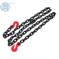 3/8" Black G80 Transport Binder Chain for (10 Ft, 2 Hooks)