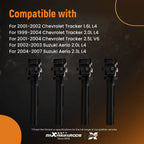 Ignition Coils Set for Chevrolet Tracker and Suzuki Grand Vitara (2001–2002)