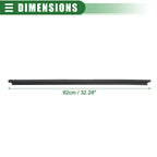 Front Left Door Window Belt Weatherstrip for Toyota Hilux (2005–2014) Black
