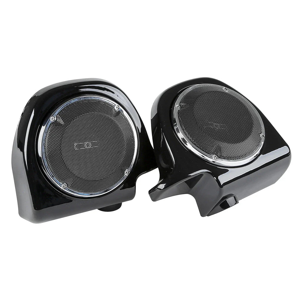 Lower Fairings 6.5'' Speakers Grills Box Pods for Harley Touring (1988-2013)
