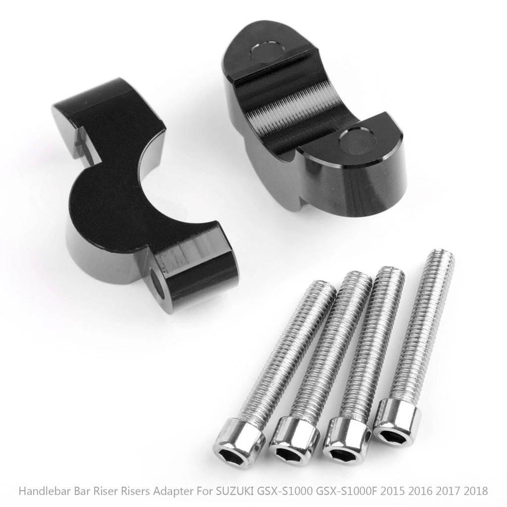 1" Handlebar Risers for Suzuki GSX-S1000 GSX-S1000F (2015–2018) Black