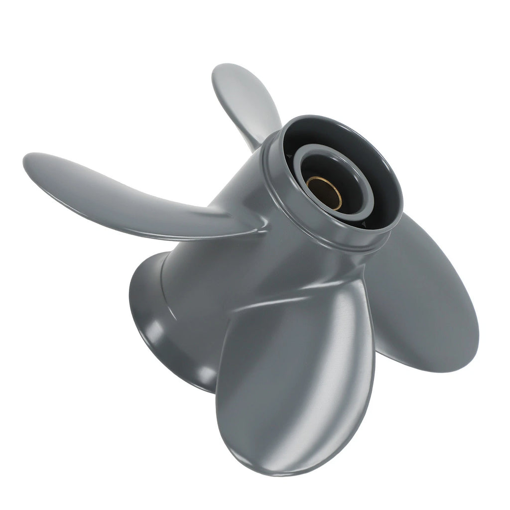 10" 4 Blade Aluminum Propeller for Honda Yamaha Outboard (8-20HP)