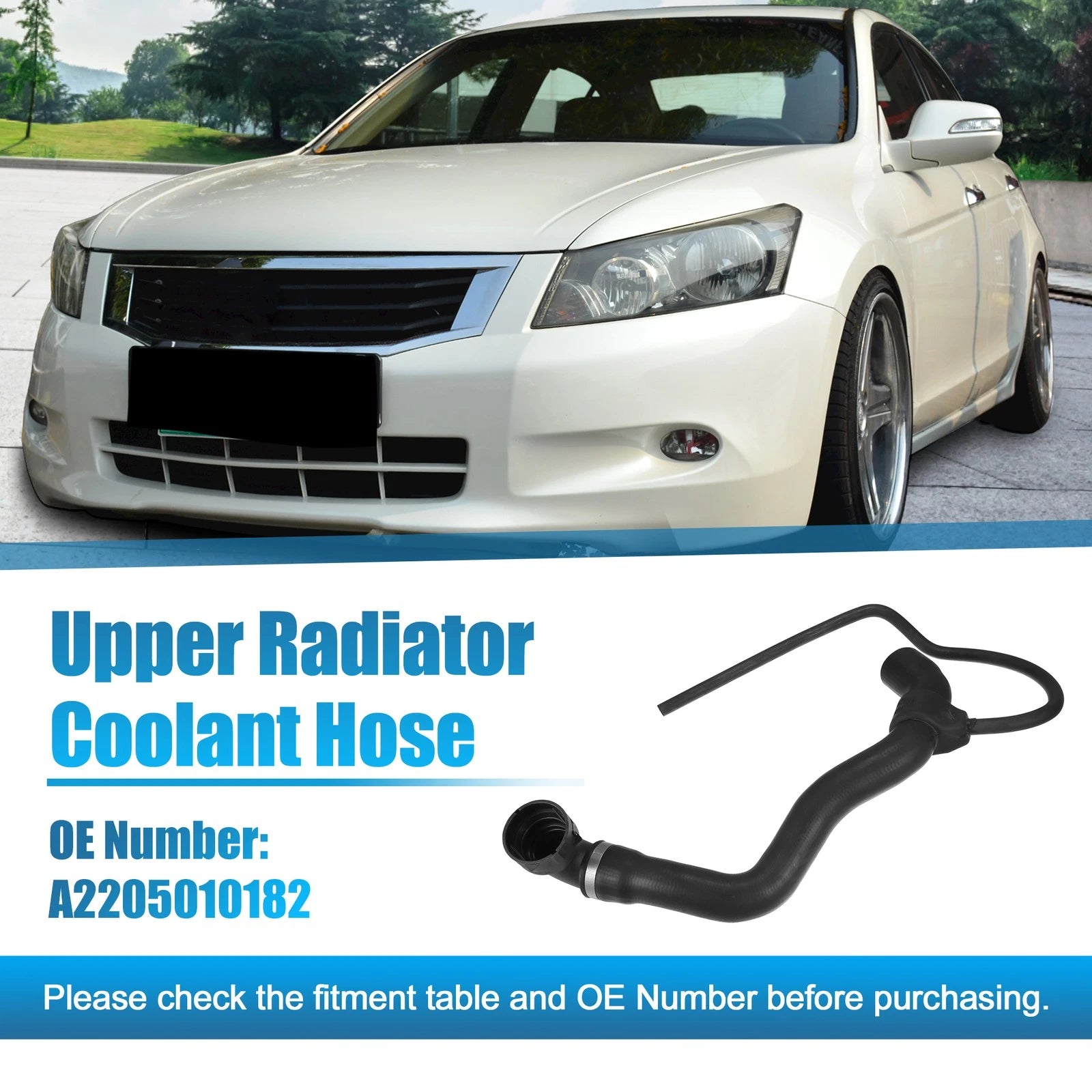 Upper Radiator Coolant Hose for Mercedes-Benz CL500 (2000–2006) No.A2205010182