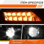Full LED Projector Headlights for Mack Anthem (2018–2025) - Chrome Housing
