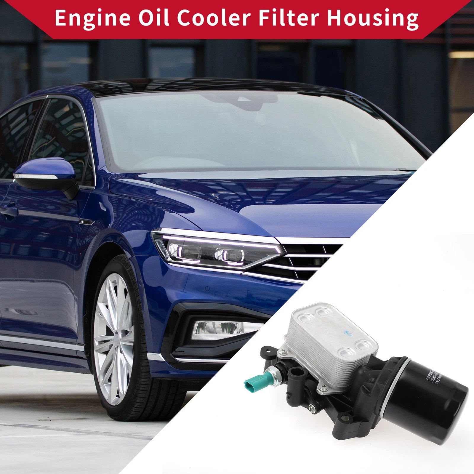 Engine Oil Cooler Filter Housing for Skoda Fabia (2007–2014) No. 04B115389B