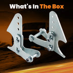 Coilover Shock Mount Kit for Universal Adjustable Lower Brackets (3" Axle)