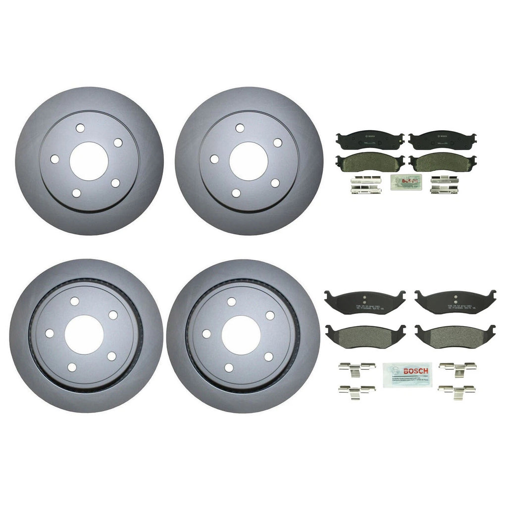 Front Rear Brake Kit Rotors & Pads for Dodge Ram 1500 (2010–2023)