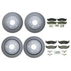 Front Rear Brake Kit Rotors & Pads for Dodge Ram 1500 (2010–2023)