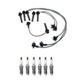 Denso Wire Set & 6 Iridium TT Spark Plugs for Ford Mercury 2.5 V6 (0.040)