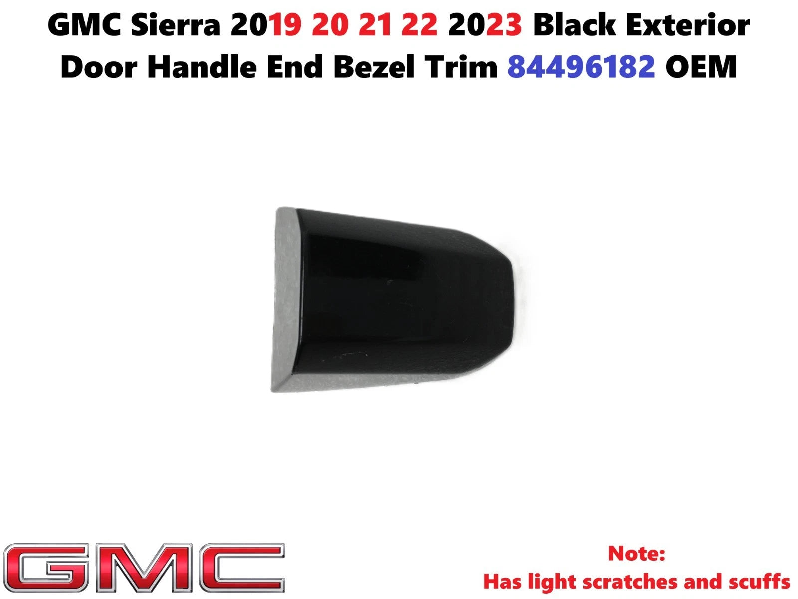 Exterior Door Handle End Bezel Trim for GMC Sierra (2019–2023) 84496182