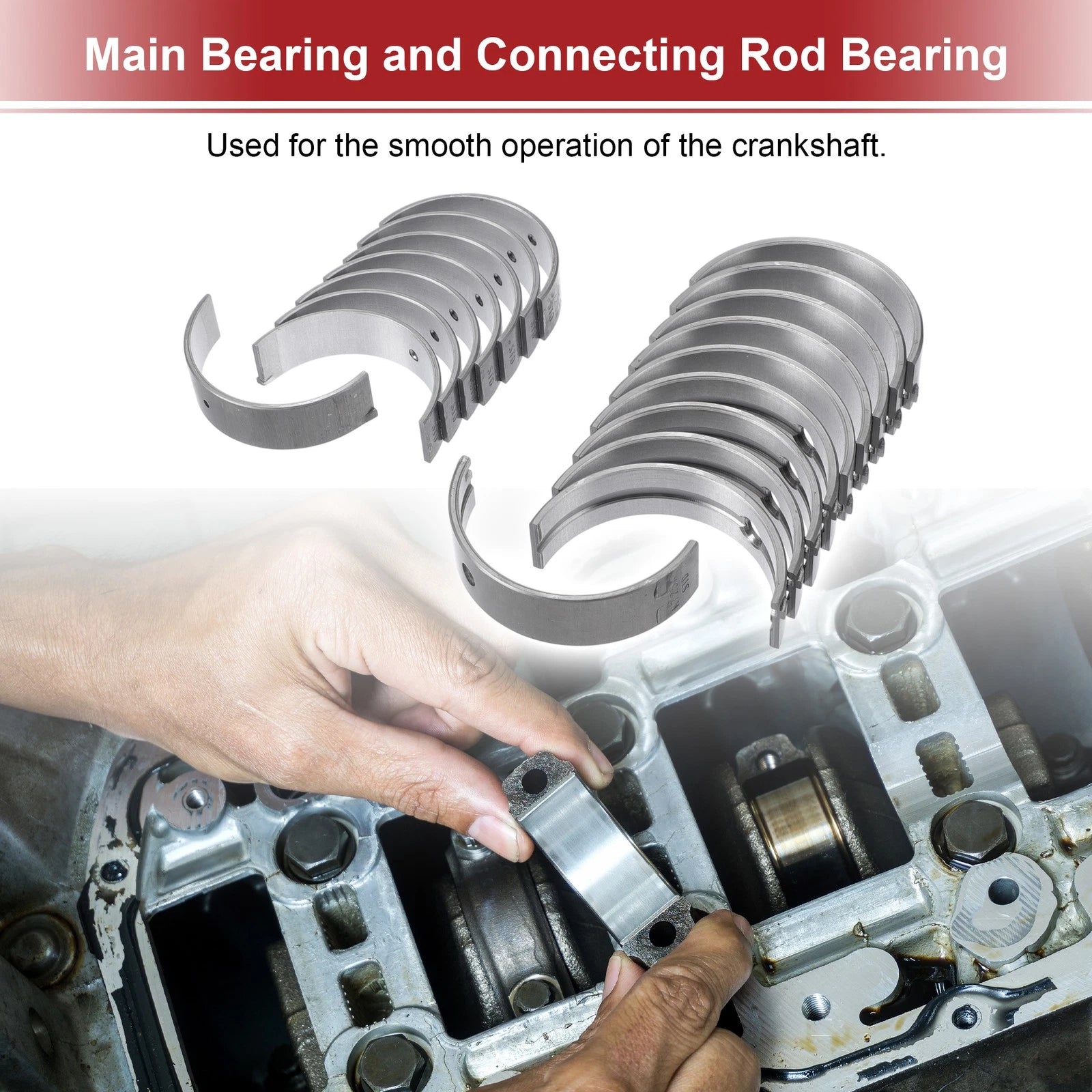 Main Bearing and Connecting Rod Bearing Kit No. 1170123060 for Toyota Vitz (2002–2012)