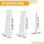 Set of 6 Door Pillar Window Trim for Lexus CT200 CT200h (2011–2017) Chrome