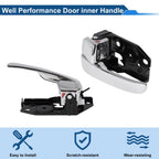 Interior Door Handle for Hyundai Sonata (2001–2005) No. 826103D000 Black Chrome