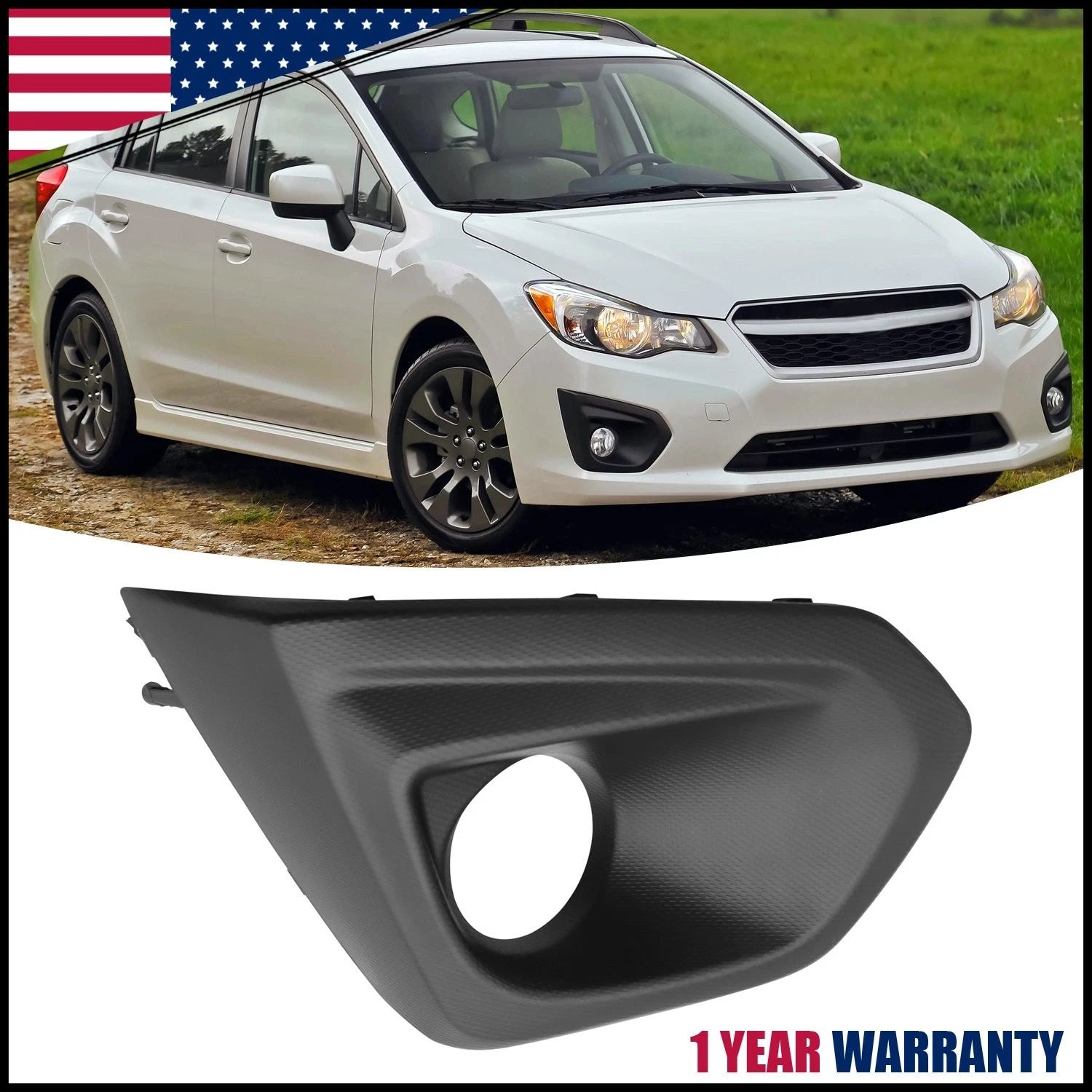 Front Fog Light Cover Bezel RH for Subaru Impreza (2012–2014)