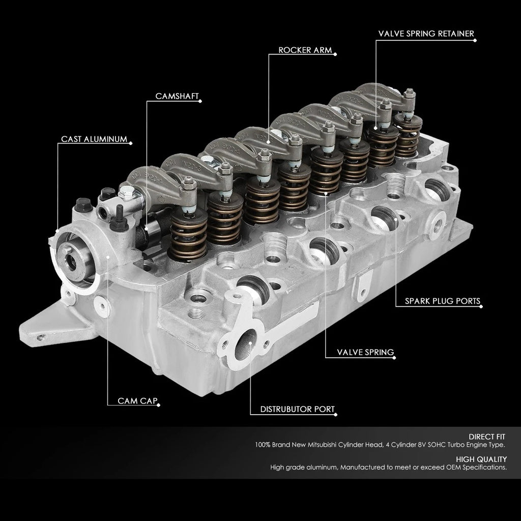 Aluminum Cylinder Head Assembly for Mitsubishi Pajero L200 4D56/T