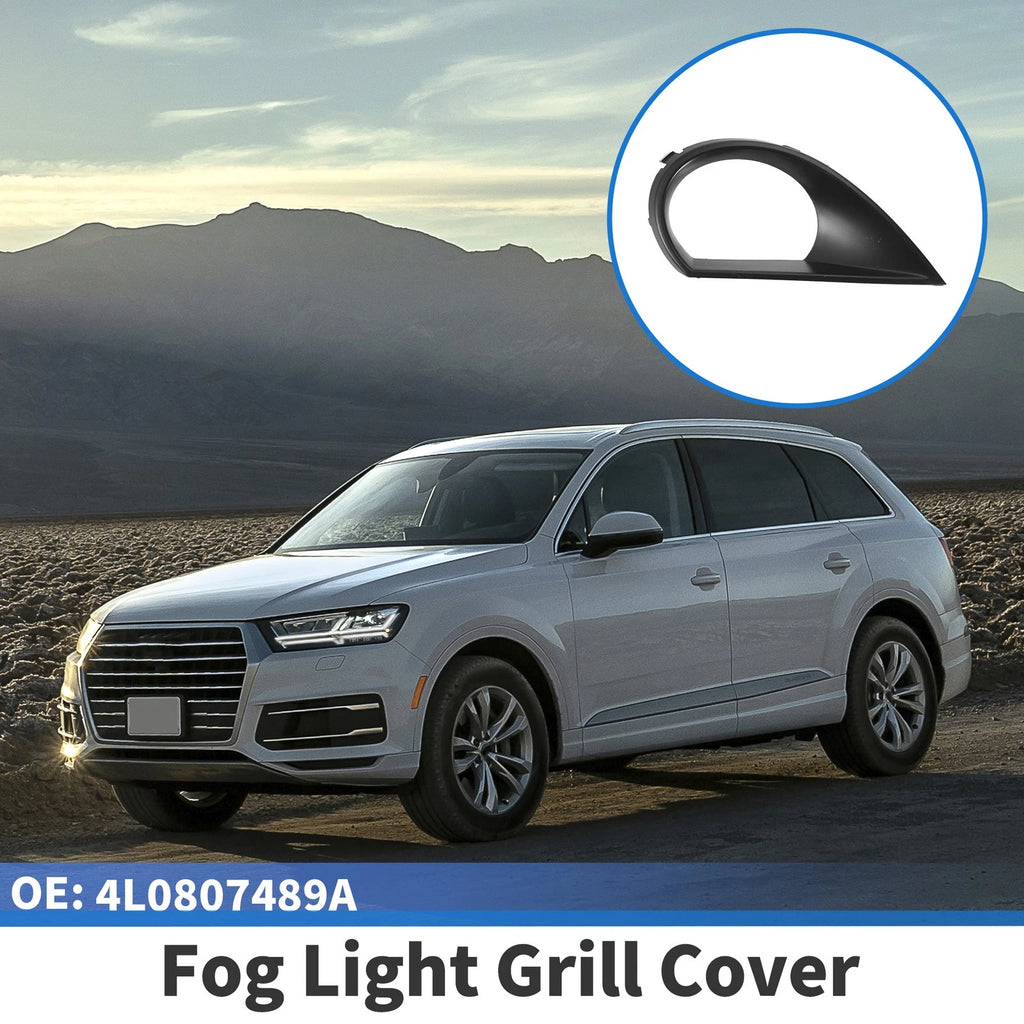 1pc Fog Light Grill for Audi Q7 (2010–2015) No. 4L0807489A ABS Black