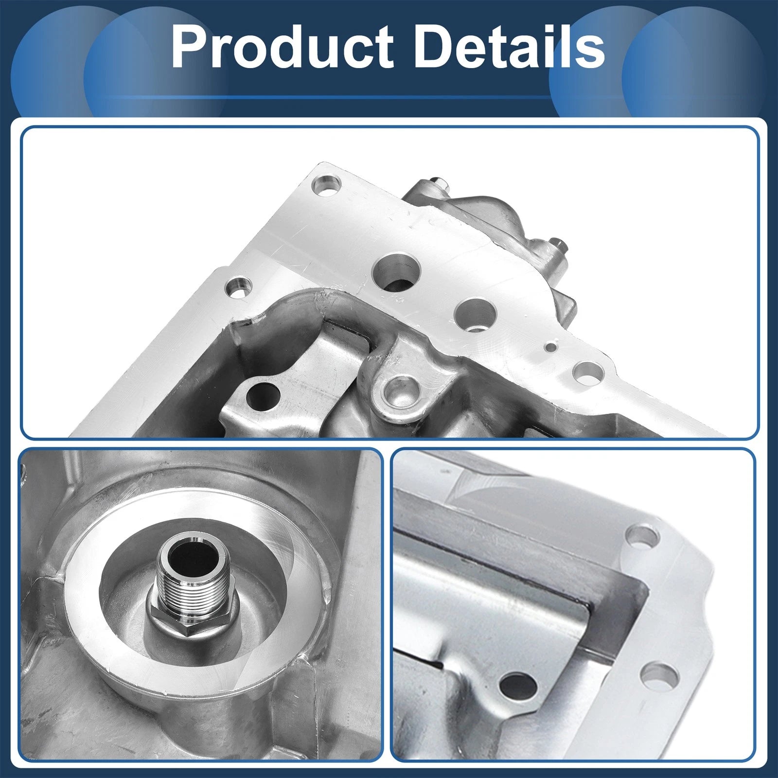 1 Pc Engine Oil Pan for Chevrolet Camaro (1967–1987) No.19212593 Aluminum