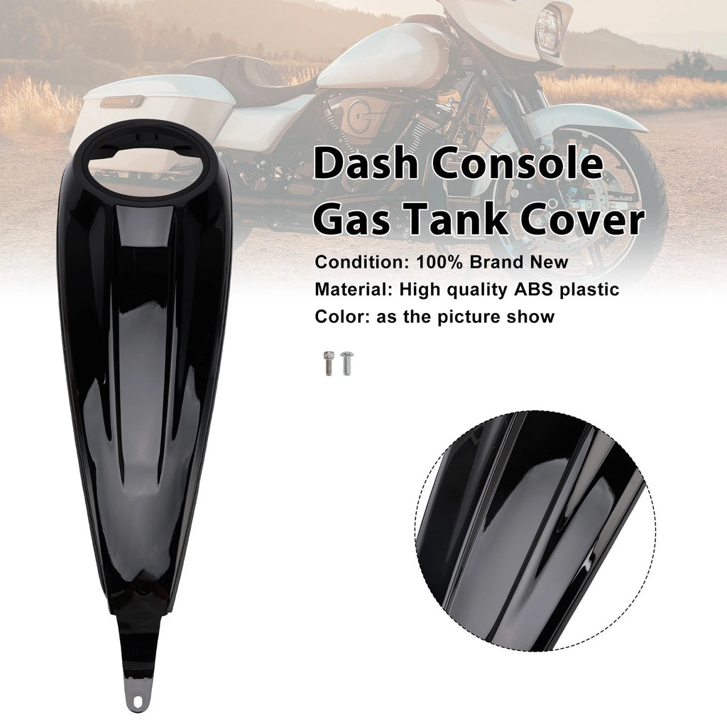 Dash Console Gas Tank Cover for Touring Road Glide / Street Glide (2023–2025) Black