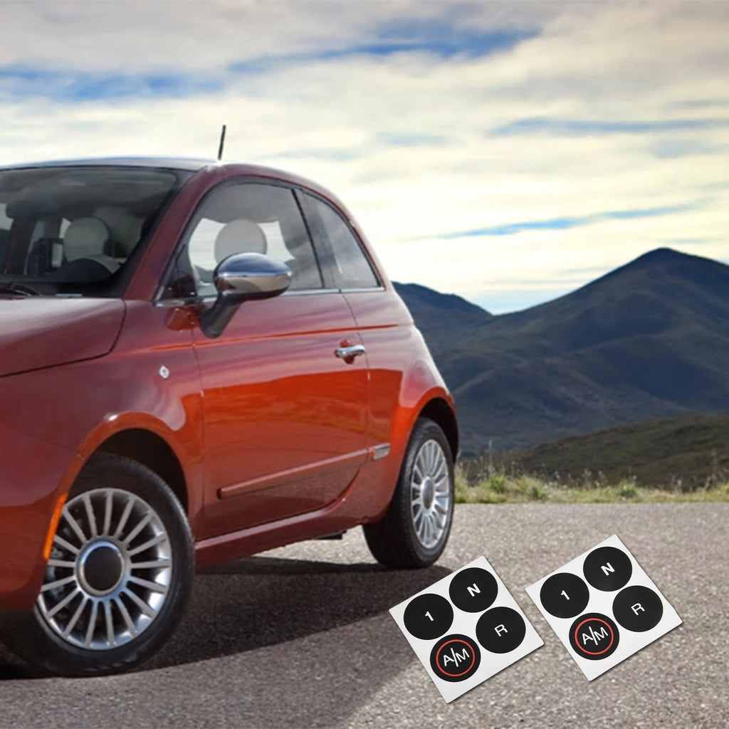 Gearbox Button Repair Decals Stickers for FIAT 500 (2012–2019)