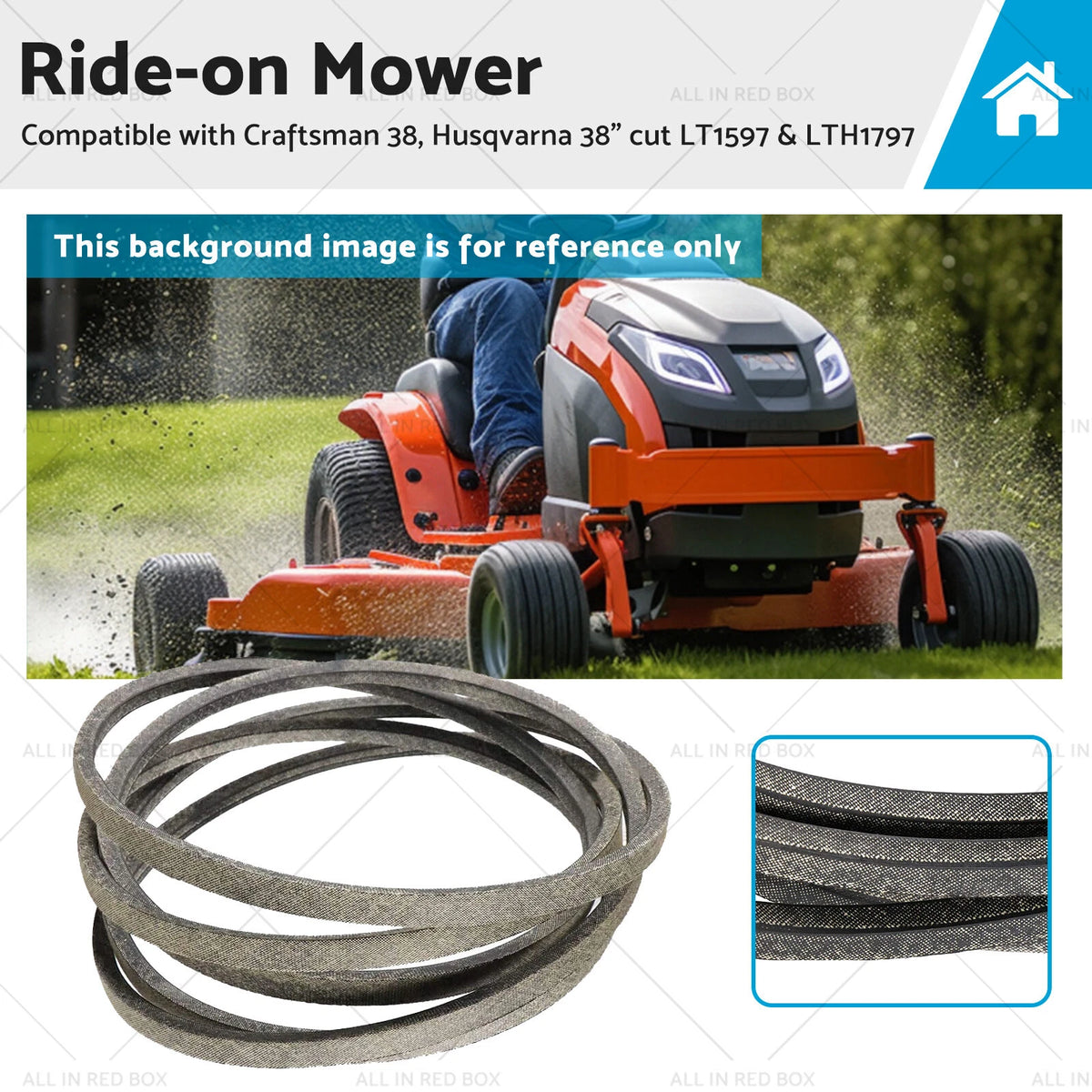 Ride-on Mowers for Craftsman 38, Husqvarna LT1597 & LTH1797 (38")