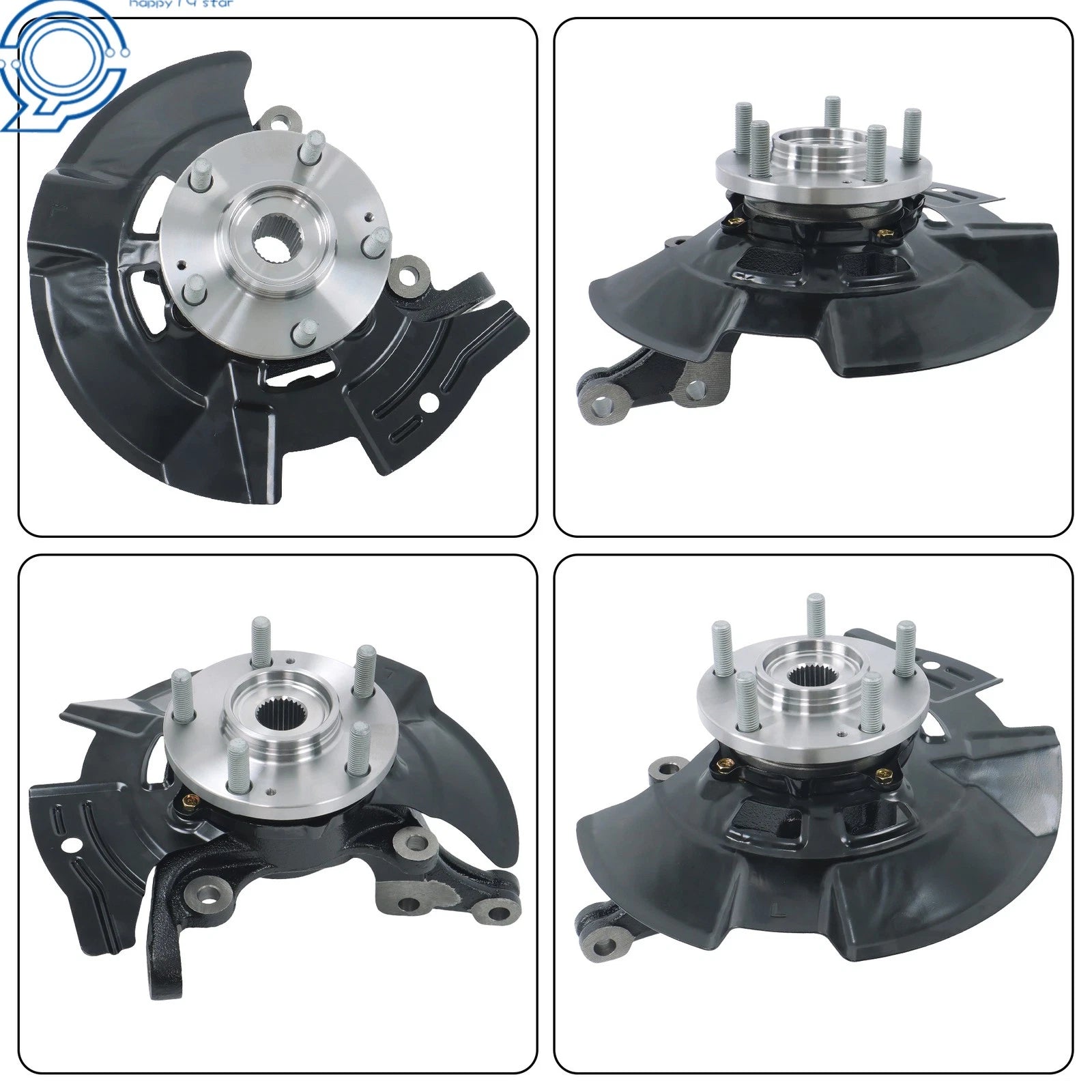 Wheel Hub Bearing Knuckle for Hyundai Sonata (2011–2013) Front Driver Side