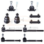 Set of 4 Upper Lower Ball Joints Tie Rod Ends for GMC C1500 C2500 (1999–2000)