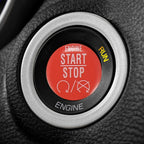 Red Engine Start Stop Button Cover Sticker for Dodge Charger Challenger (2015-2021)