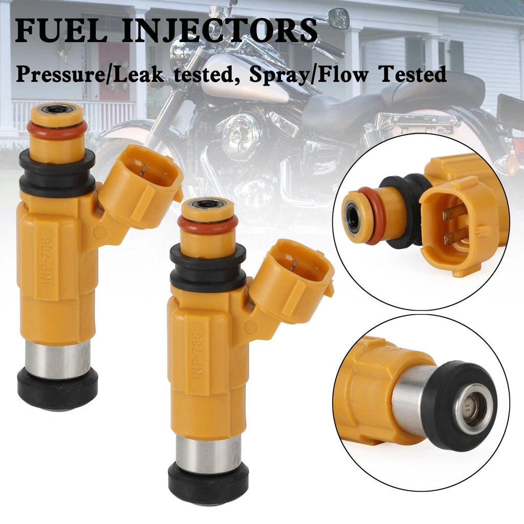 2X Fuel Injectors 49033-1057 INP-786 for Kawasaki Vulcan 1500 1600 (2000–2008)