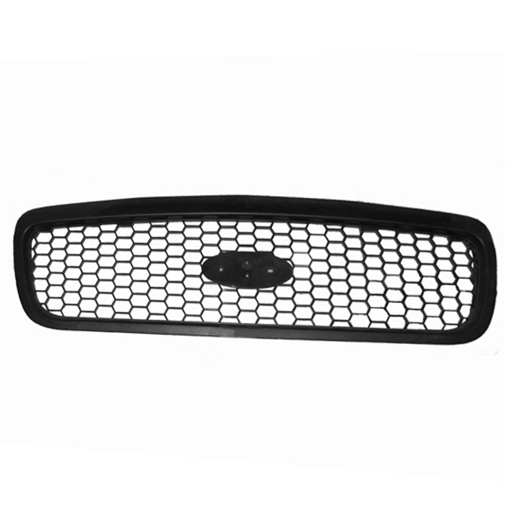 Replacement Black Plastic Front Grille for Toyota Hilux (2005–2015)