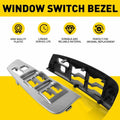 Driver Side Window Switch Trim Bezel Plate Gray for Toyota Matrix (2003–2008)