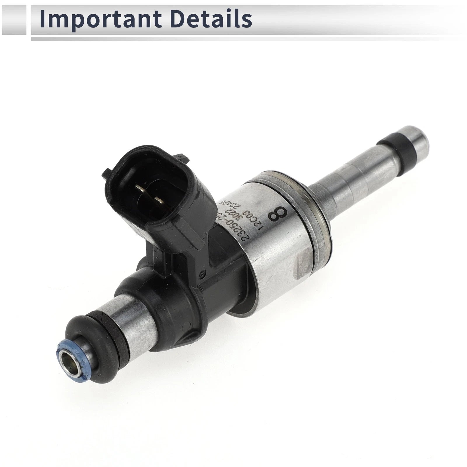 Fuel Injector for Toyota RAV4 2.5 (2019–2023) 1 Pc Black Silver Tone