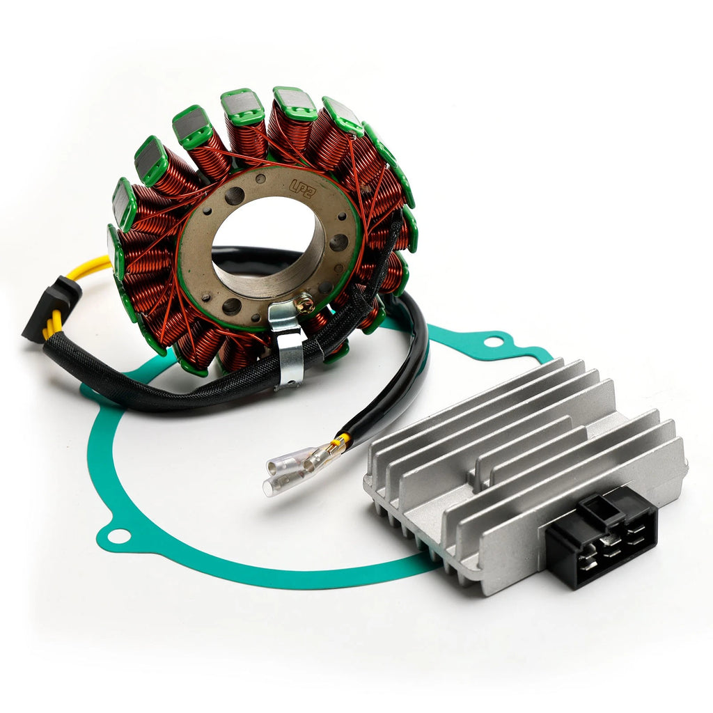 Magneto Stator + Voltage Rectifier + Gasket for Kawasaki ZX550 GPZ550 (1984–1988)