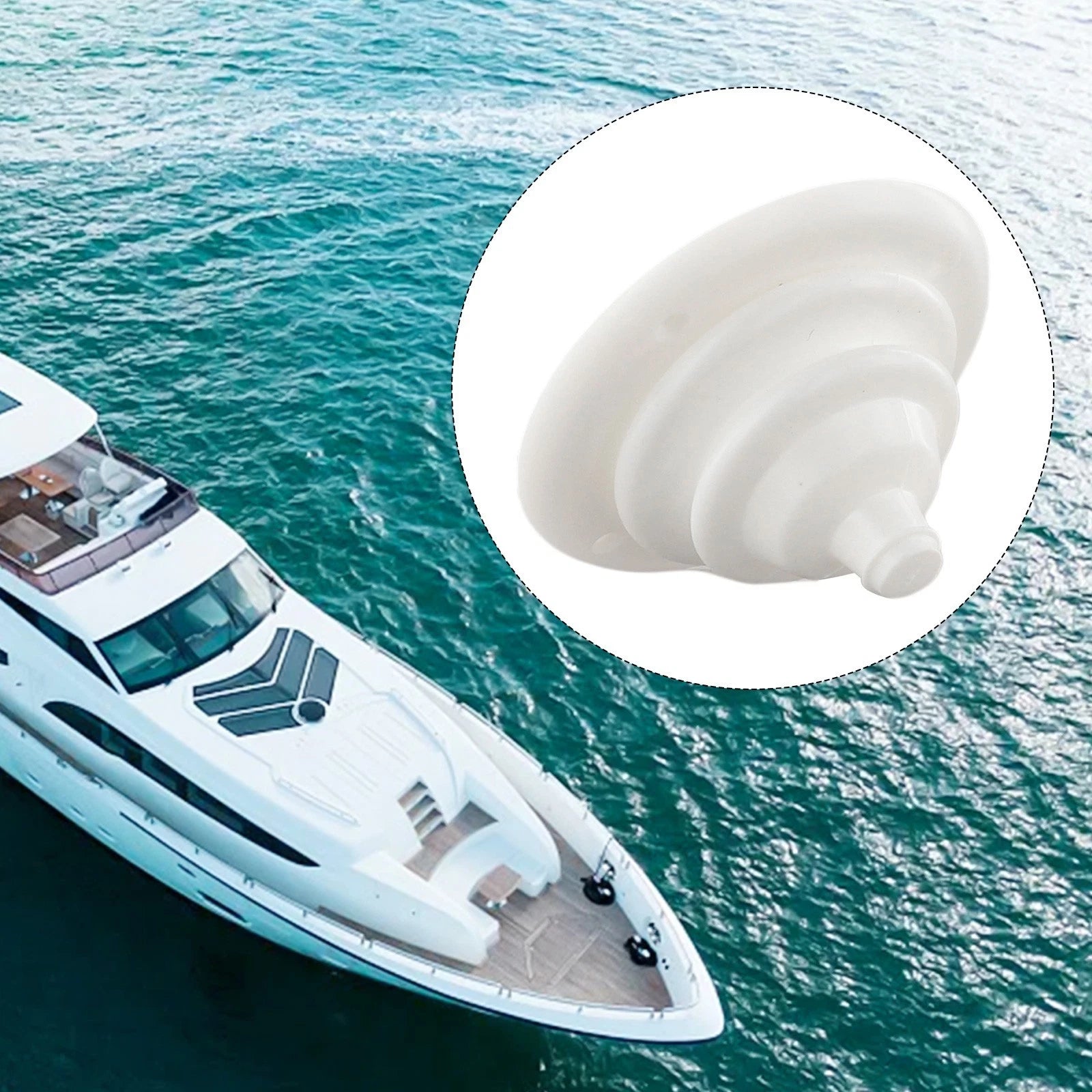 Rubber Cable Protector with Plastic Ring for Boat (105mm Dia)