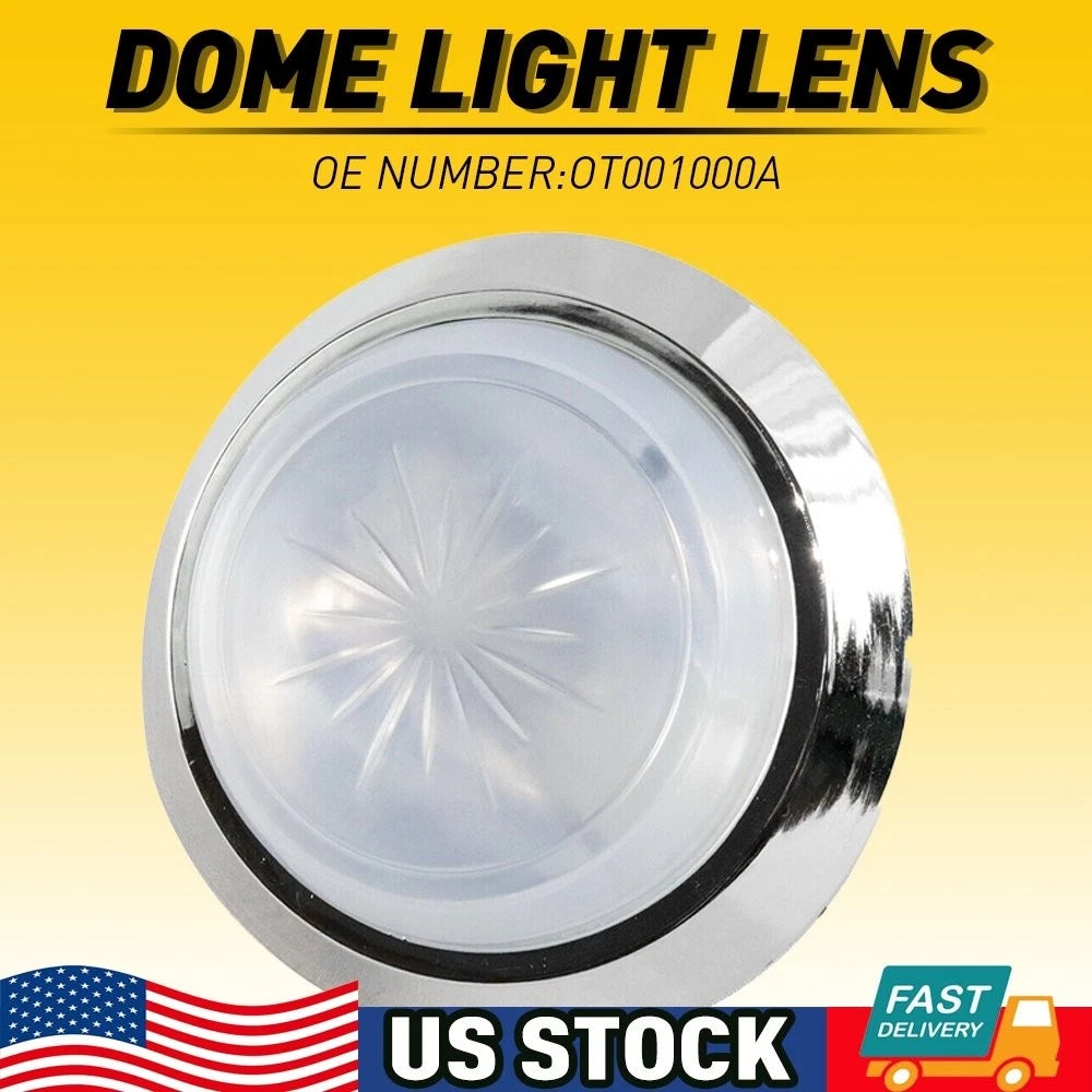 Round Dome Light Base & Lens OT001000A for Camaro Firebird Monte Carlo (1971–1981)