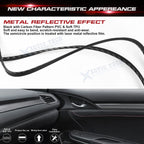 Carbon Fiber Texture Door Gap Edge Line Strip Insert for Car (-)