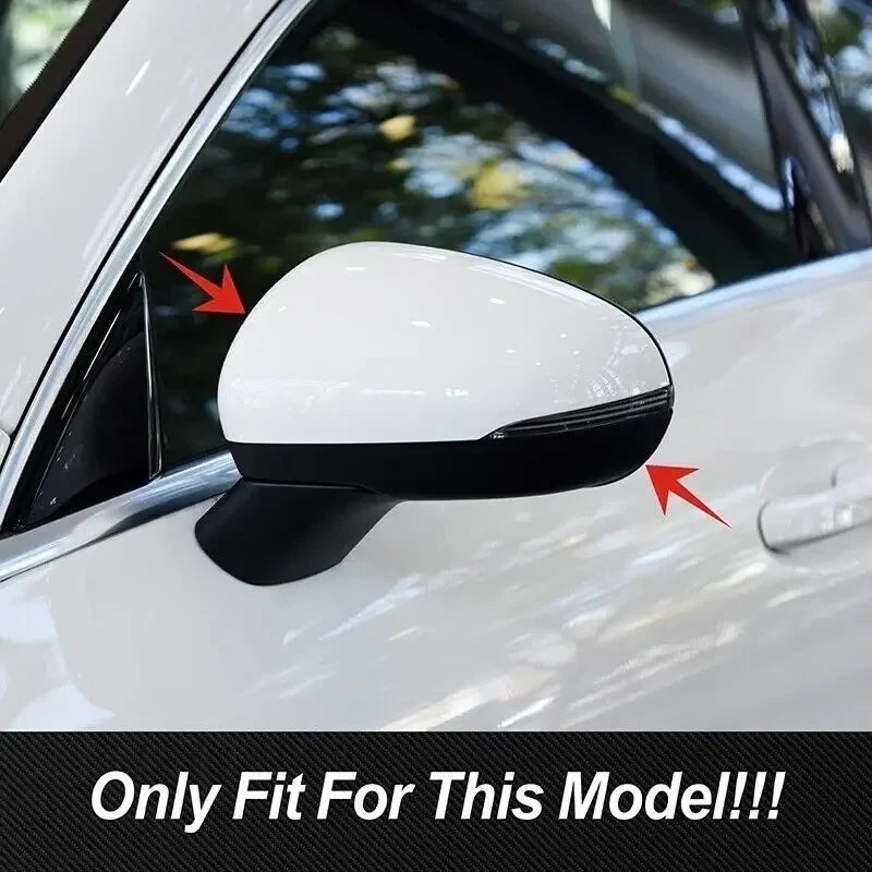 Add-On Carbon Look Side Wing Mirror Cap Covers for Benz CLA-Class C118 (2019–2026)