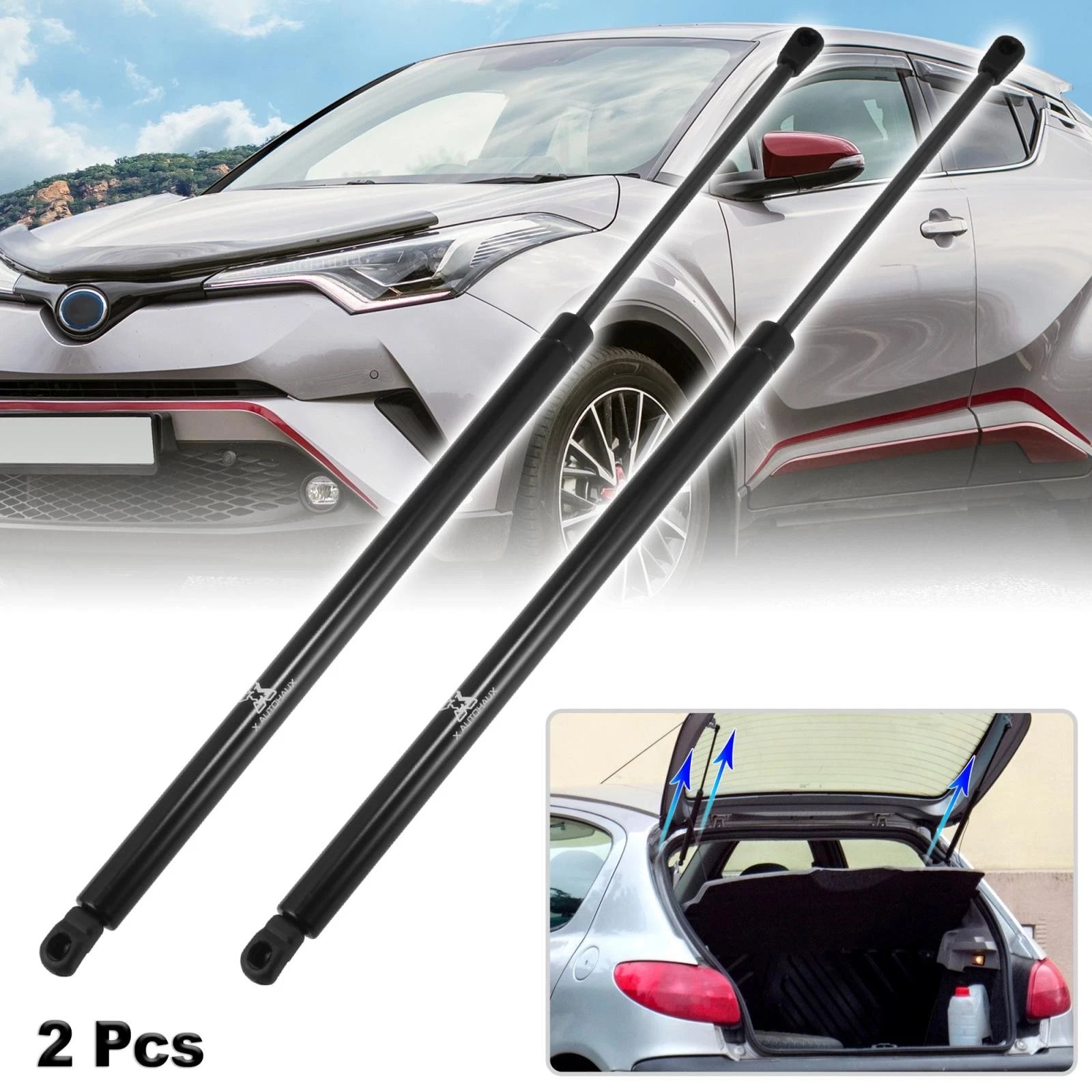 2X Rear Trunk Gas Struts Lift Supports for Honda CR-V (2007–2011)