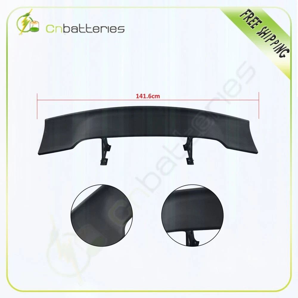 57" Adjustable Rear Spoiler for Universal Fit (GT-Style) Matte Black