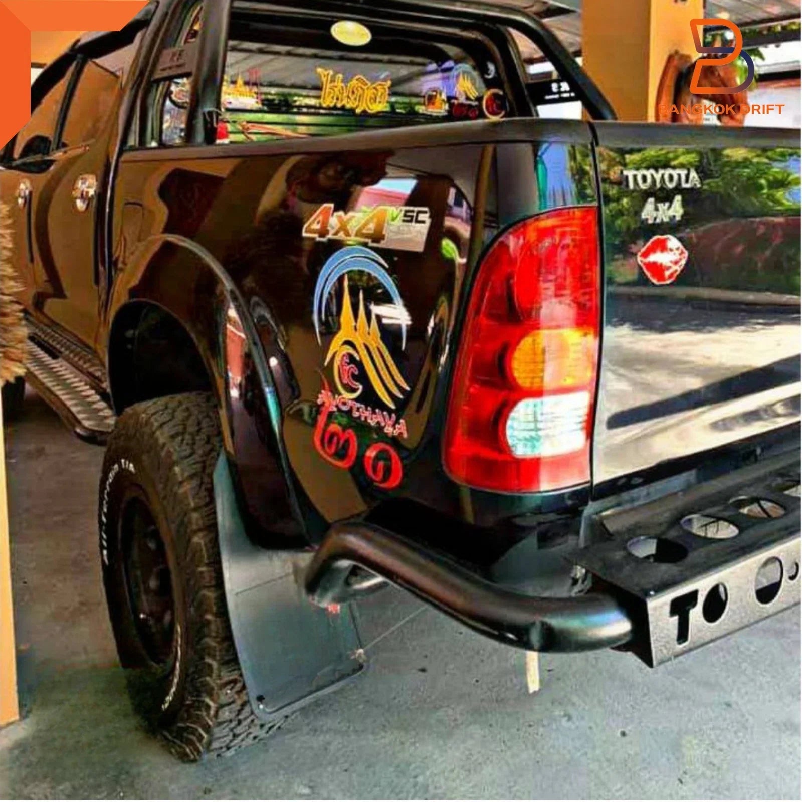 4x4 Off-Road Mud Flaps Splash Guards for Universal Car Truck Ute Black Rubber
