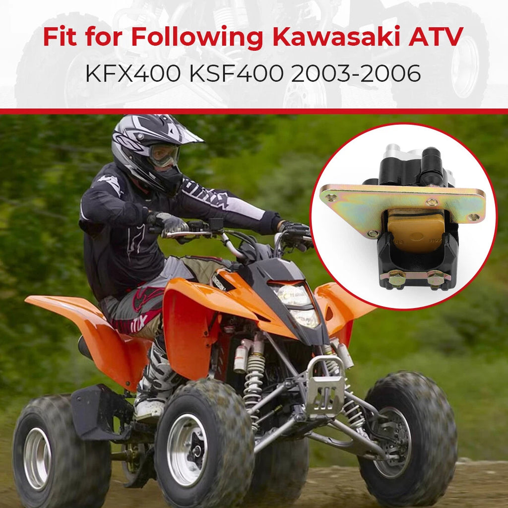 Rear Brake Caliper with Pads for Kawasaki KFX400 KSF400 (2003–2006)