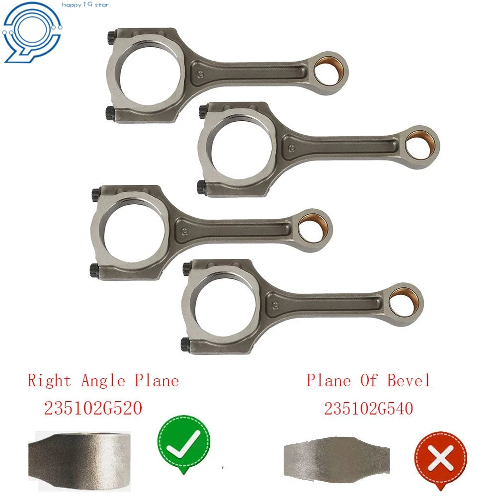 Set of 4 Connecting Rods for Kia Sorento & Hyundai Santa Fe (2013)