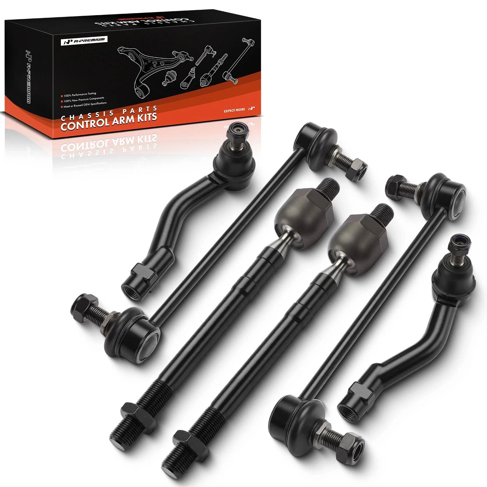6X Front Sway Bar Link & Tie Rod End for Kia Sportage Hyundai Tucson (2017–2021)