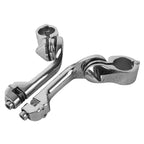 1-1/4" Chrome Long Angled Highway Crash Bar Foot Peg Mounts for Harley Touring